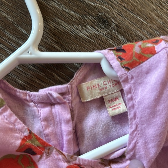 Pink Chicken Lilac Floral Ruffle One Piece - Picture 3 of 3